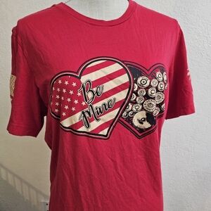 Club grunt style patriotic be mine ammo tin shirt